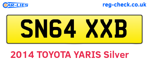 SN64XXB are the vehicle registration plates.