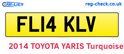 FL14KLV are the vehicle registration plates.