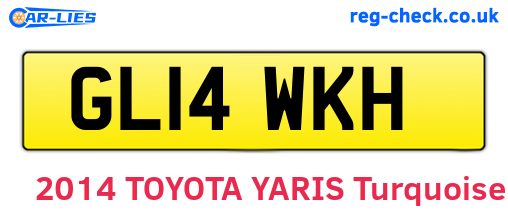 GL14WKH are the vehicle registration plates.