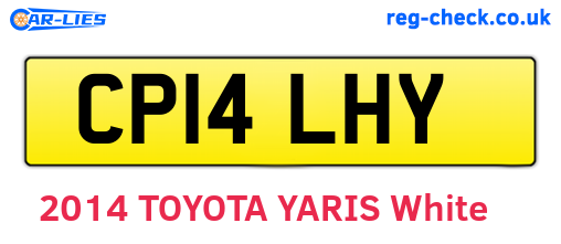 CP14LHY are the vehicle registration plates.