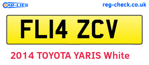 FL14ZCV are the vehicle registration plates.