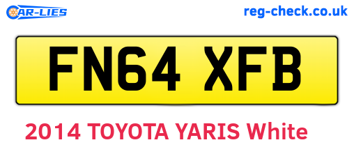 FN64XFB are the vehicle registration plates.