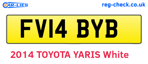 FV14BYB are the vehicle registration plates.
