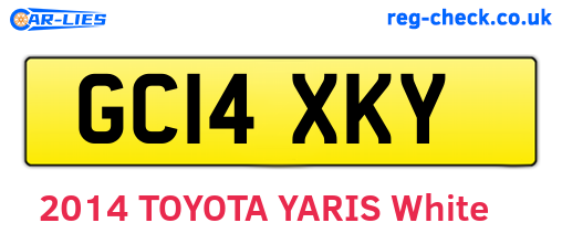 GC14XKY are the vehicle registration plates.
