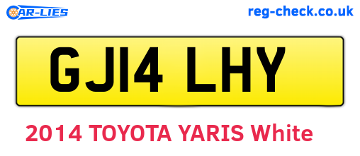 GJ14LHY are the vehicle registration plates.