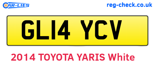 GL14YCV are the vehicle registration plates.