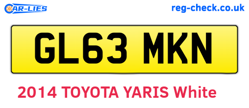 GL63MKN are the vehicle registration plates.