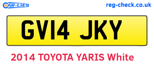 GV14JKY are the vehicle registration plates.