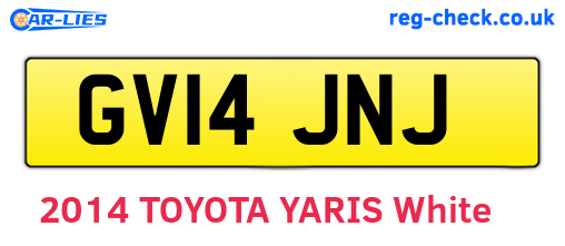 GV14JNJ are the vehicle registration plates.