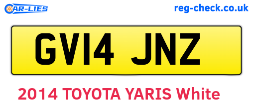 GV14JNZ are the vehicle registration plates.