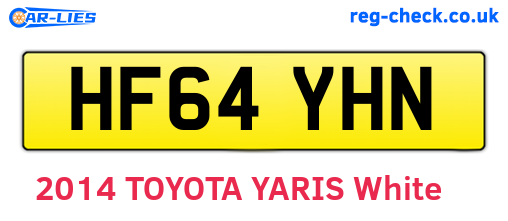 HF64YHN are the vehicle registration plates.