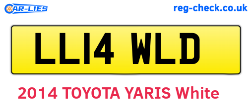 LL14WLD are the vehicle registration plates.