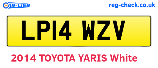 LP14WZV are the vehicle registration plates.