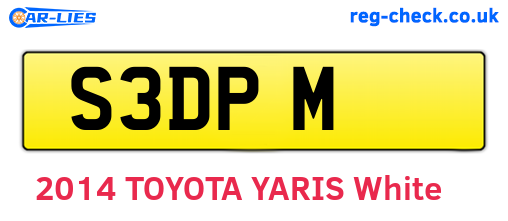 S3DPM are the vehicle registration plates.