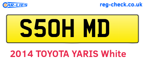 S50HMD are the vehicle registration plates.