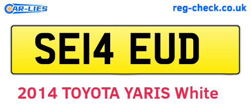 SE14EUD are the vehicle registration plates.