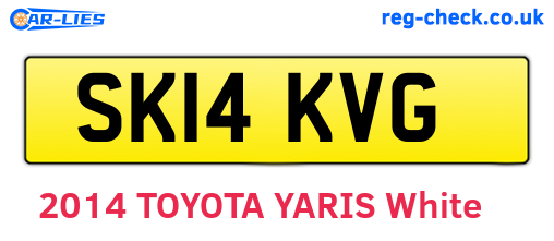 SK14KVG are the vehicle registration plates.