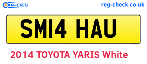 SM14HAU are the vehicle registration plates.