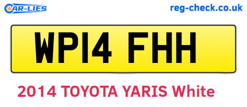 WP14FHH are the vehicle registration plates.