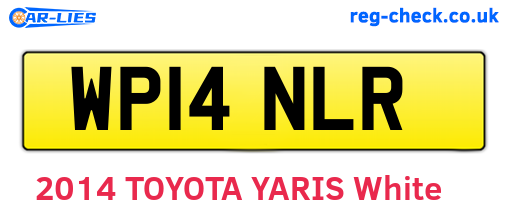 WP14NLR are the vehicle registration plates.