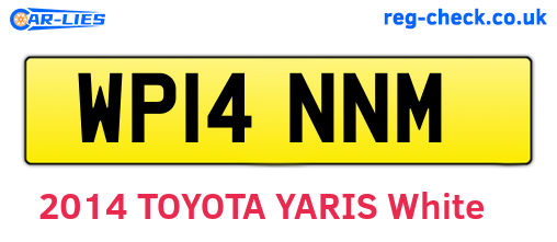 WP14NNM are the vehicle registration plates.
