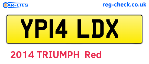 YP14LDX are the vehicle registration plates.