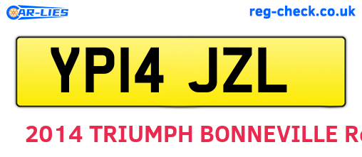 YP14JZL are the vehicle registration plates.