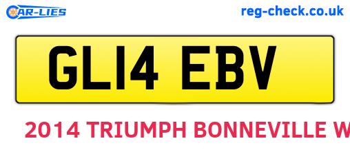 GL14EBV are the vehicle registration plates.