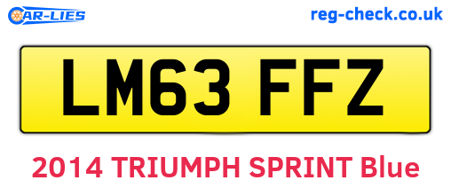 LM63FFZ are the vehicle registration plates.