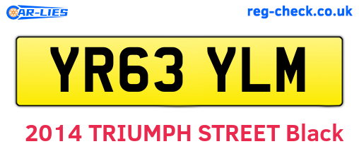 YR63YLM are the vehicle registration plates.