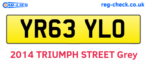 YR63YLO are the vehicle registration plates.