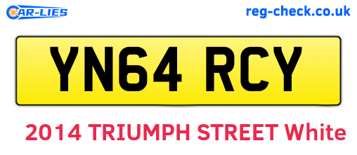 YN64RCY are the vehicle registration plates.