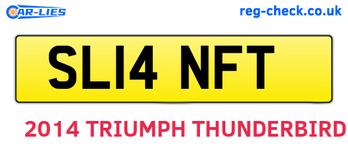 SL14NFT are the vehicle registration plates.