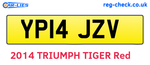 YP14JZV are the vehicle registration plates.
