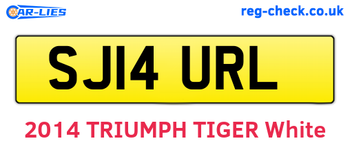 SJ14URL are the vehicle registration plates.
