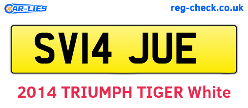 SV14JUE are the vehicle registration plates.