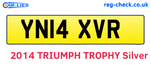 YN14XVR are the vehicle registration plates.