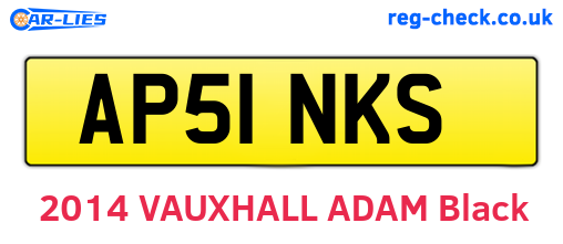 AP51NKS are the vehicle registration plates.
