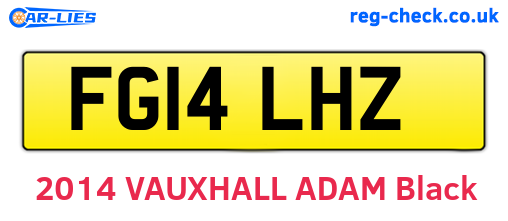 FG14LHZ are the vehicle registration plates.