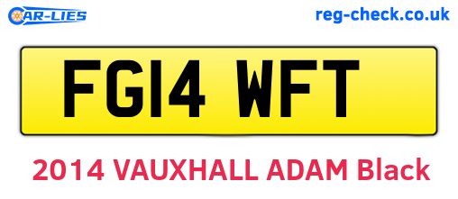 FG14WFT are the vehicle registration plates.