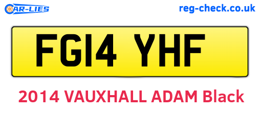 FG14YHF are the vehicle registration plates.