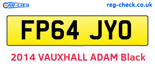 FP64JYO are the vehicle registration plates.