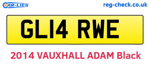 GL14RWE are the vehicle registration plates.