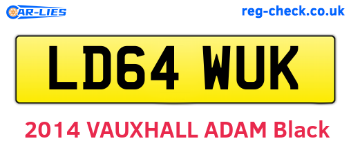 LD64WUK are the vehicle registration plates.