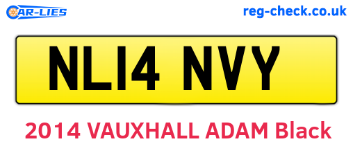 NL14NVY are the vehicle registration plates.
