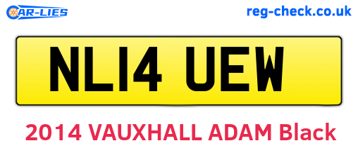 NL14UEW are the vehicle registration plates.