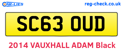 SC63OUD are the vehicle registration plates.
