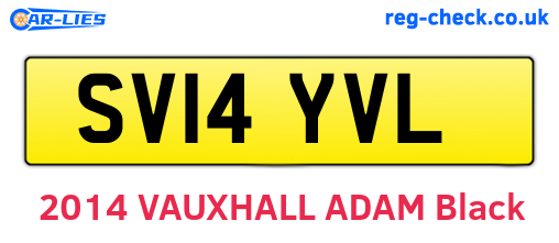 SV14YVL are the vehicle registration plates.