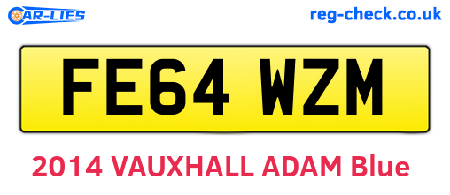 FE64WZM are the vehicle registration plates.