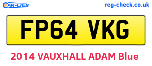 FP64VKG are the vehicle registration plates.